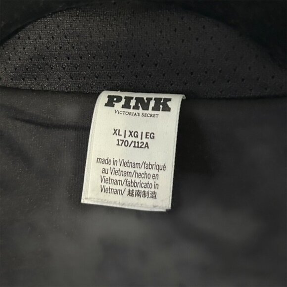 Pink-Victoria's Secret Women 2-Piece Track Set (Black & White - Size XL) - Picture 5 of 7